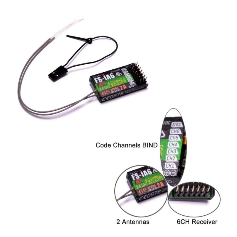 Flysky FS-IA6 Ontvanger 6CH Du - Drone Battery Plate recensie en prijs