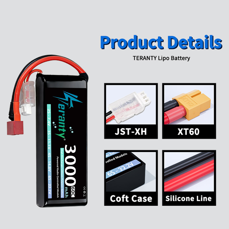 TERANTY 2S 3000mAh Lipo Batter - Drone Battery 4S recensie en prijs