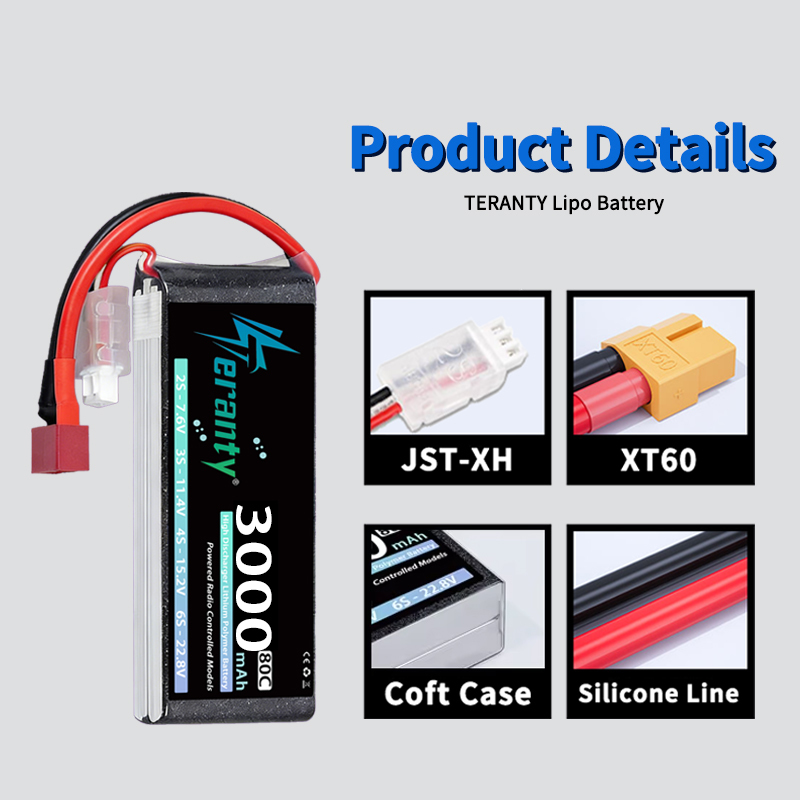TERANTY 2S 3000mAh Lipo Batter - Drone Battery 4S recensie en prijs