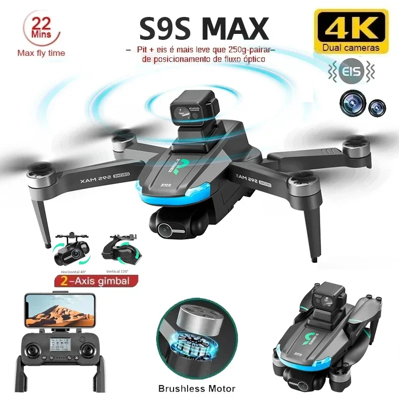 NIEUWE S9S MAX MINI Drone 4K 2 - Drone Battery Box recensie en prijs
