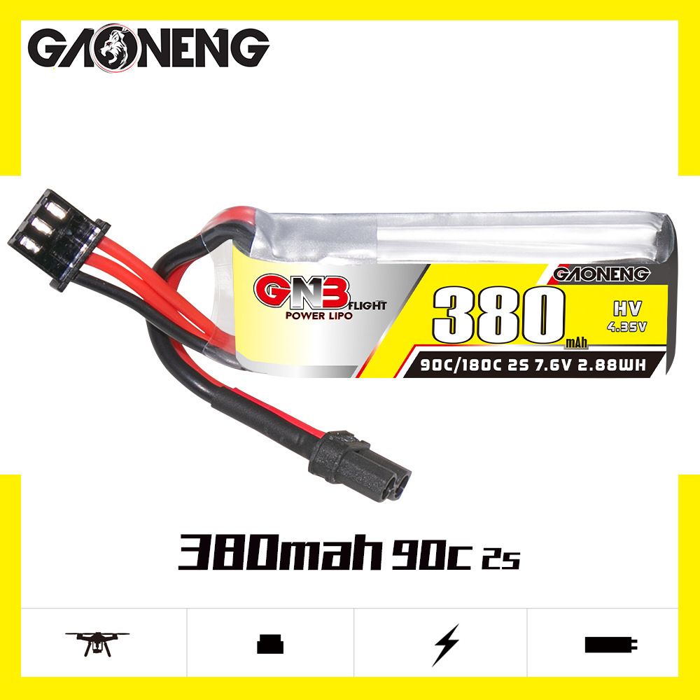 GNB 2S 7.6V 380mAh 90C/180C Li - Drone Battery Plate recensie en prijs
