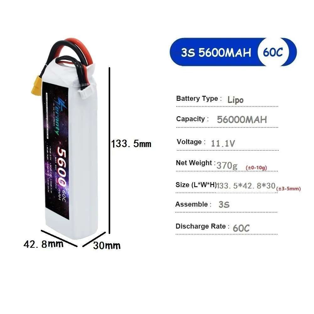 TERANTY 5600MAH 60C 2S 3S 4S 6 - Drone Battery 4S recensie en prijs